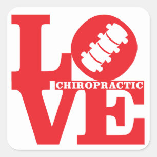 Autocollants de chiropractie d'AMOUR