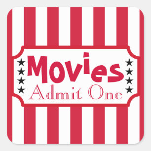 Autocollants de cinéma à domicile de cinéma rétro 