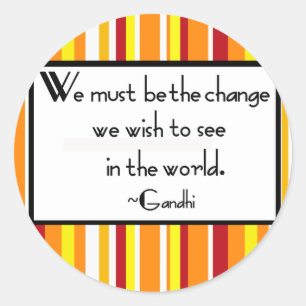 Autocollants de citation de Gandhi