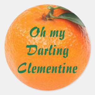 autocollants de clémentine