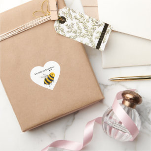 🐝 Autocollants de coeur de abeille mignons pour c