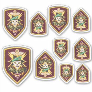 Autocollants de contour MAC-V-SOG des forces spéci