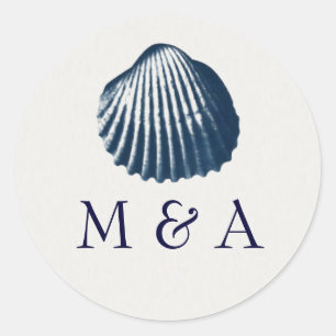 autocollants de coquillage