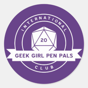 Autocollants de correspondants de fille de geek