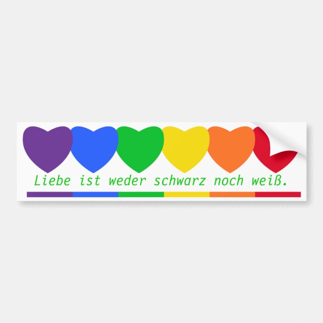Autocollants de couleurs de l'amour (Devant)