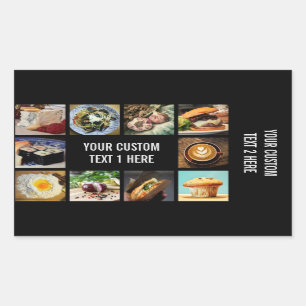 Autocollants de coutume de fin gourmet