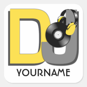 Autocollants de coutume du DJ