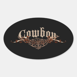 Autocollants de cowboy