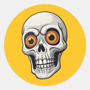 Autocollants de crâne Halloween effrayants