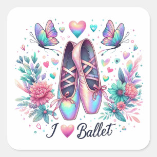 Autocollants de danseuse de ballet