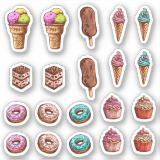 Autocollants de dessert