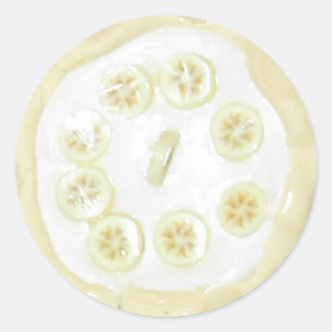 Autocollants de dessert de nourriture de tarte