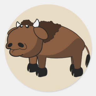 autocollants de dessins animés de buffle