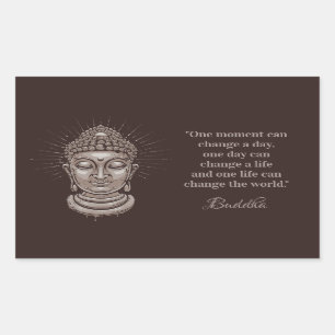Autocollants de devis Bouddha texte personnalisé