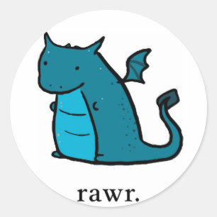 Autocollants de dragon de goutte