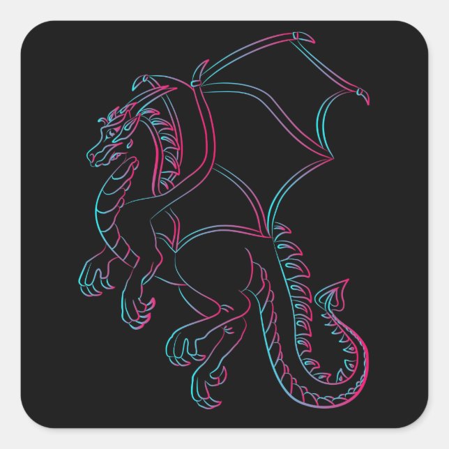 autocollants de dragon volant (Devant)