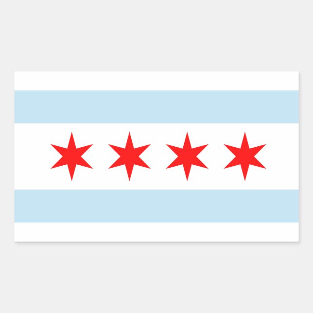 Autocollants de drapeau de Chicago (Devant)