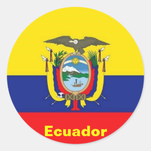 Autocollants de drapeau de l'Equateur