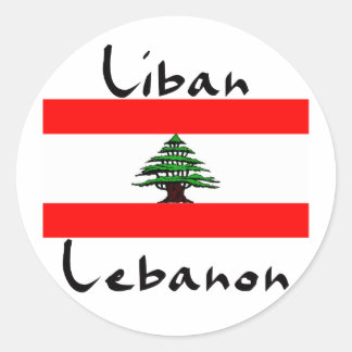 Autocollants de drapeau de Liban Liban