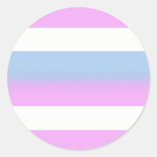 Autocollants de drapeau d'Intersex - ronds