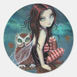 Autocollants de fantasy d'art gothique et de fée m