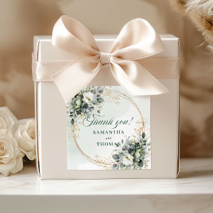 Autocollants de Faveur Botanique Boho Verdure et O