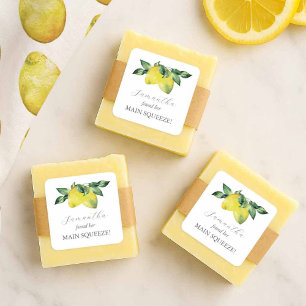 Autocollants de faveur de douche nuptiale Main Squ