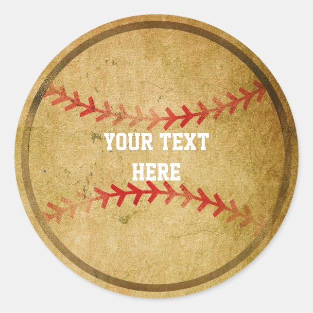 Autocollants de fête d'anniversaire de sport de ba (Devant)