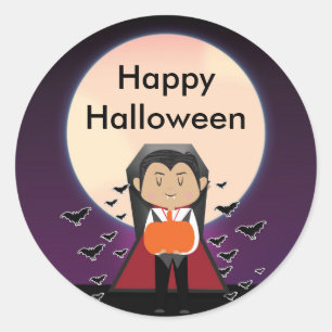 Autocollants de fête d'Halloween pour petit vampir