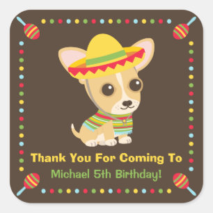 Autocollants de fête pour enfants mexicains Chihua