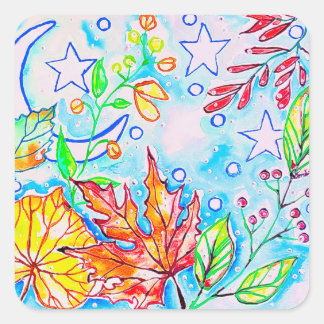 Autocollants de feuilles