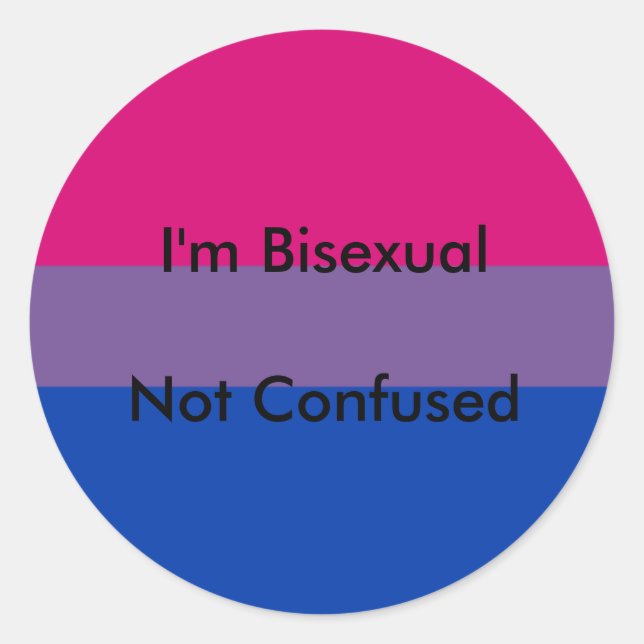 Autocollants de fierté bisexuel (Devant)