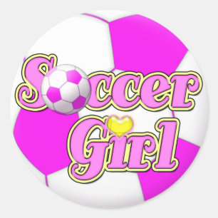 Autocollants de fille du football
