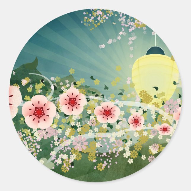 Autocollants de fleurs de cerisiers (Devant)