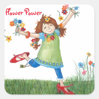 Autocollants de flower power