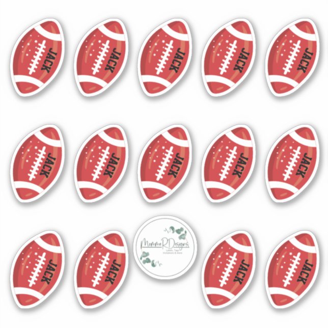 Autocollants de football PERSONNALISÉS, équipe de  (Devant)