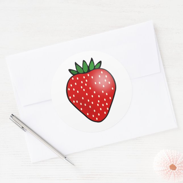 Autocollants de fraise (Enveloppe)