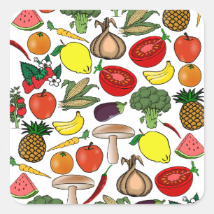 Autocollants de fruits et Légumes