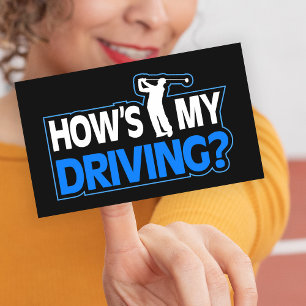 Autocollants de golf amusants - Comment conduis-je