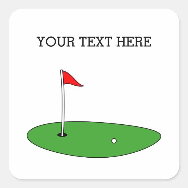 Autocollants de golf personnalisés et scellés d'en (Devant)