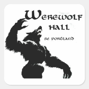 Autocollants de Hall de loup-garou