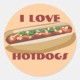 Autocollants de hot-dog