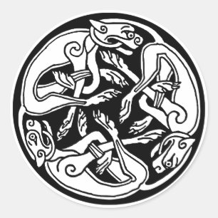 autocollants de hounds celtique