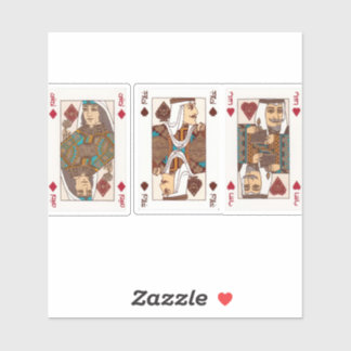 autocollants de jeu de carte saudi amusant