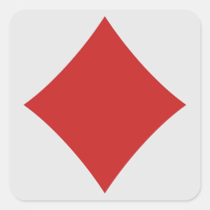 Autocollants de joueur de carte - diamant