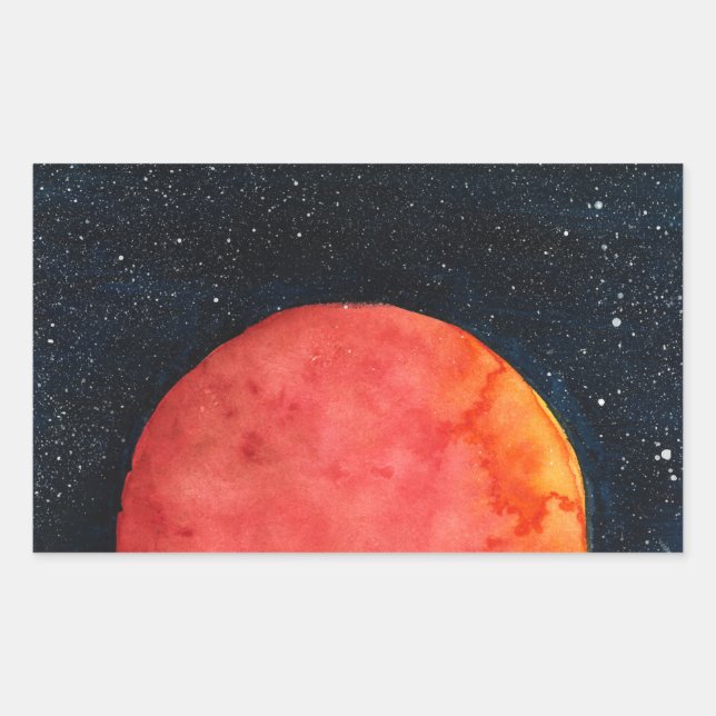 Autocollants de la galaxie de la Lune Rouge (Devant)
