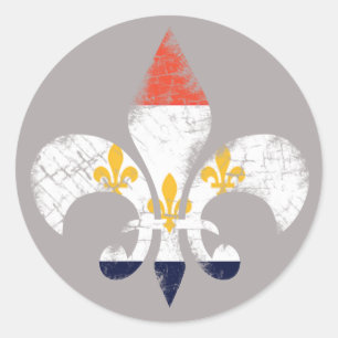 Autocollants de la Nouvelle-Orléans Fleur De Lis