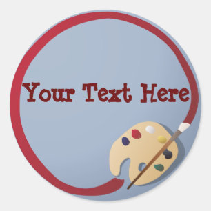 Autocollants de la palette de l'artiste