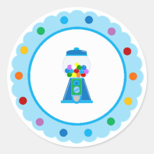 Autocollants de la partie Rainbow Gumball