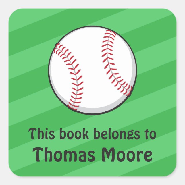 Autocollants de la plaque de baseball/étiquettes d (Devant)